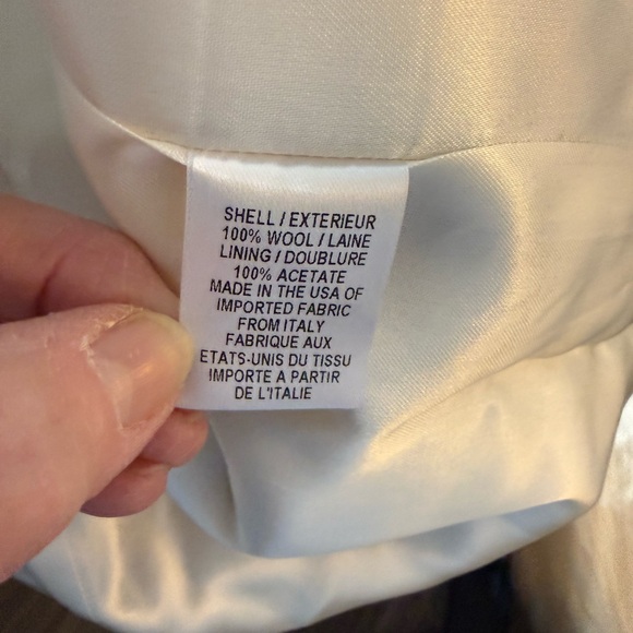 Milly Black and White Checkered Trench Coat - Picture 13 of 14